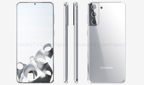 Wycieky rendery olniewajco biaego Samsung Galaxy S21 Plus