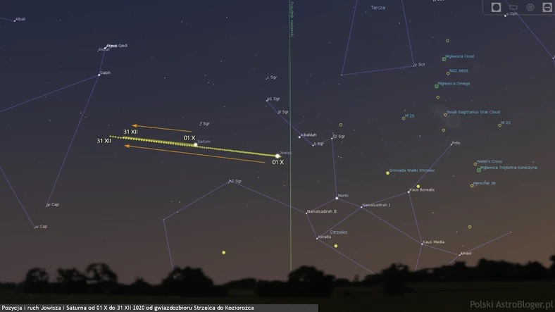 Ma dzi miejsce koniunkcja Jowisza i Saturna. Rzadkie zjawisko astronomiczne