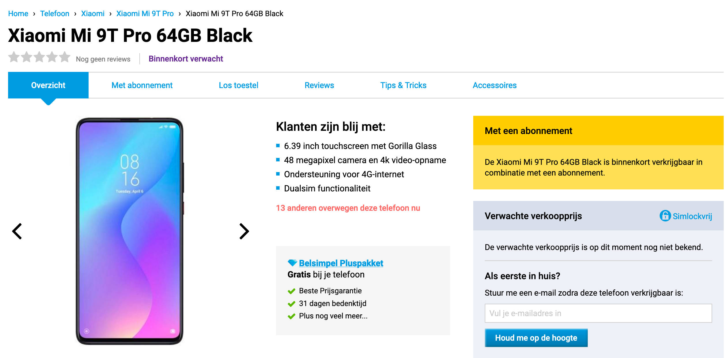 Xiaomi Mi 9T Pro pojawi si w Holandii