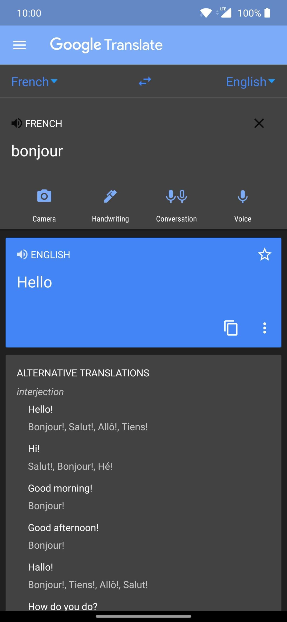 Aplikacja Tumacz Google dostaa poprawk dark mode