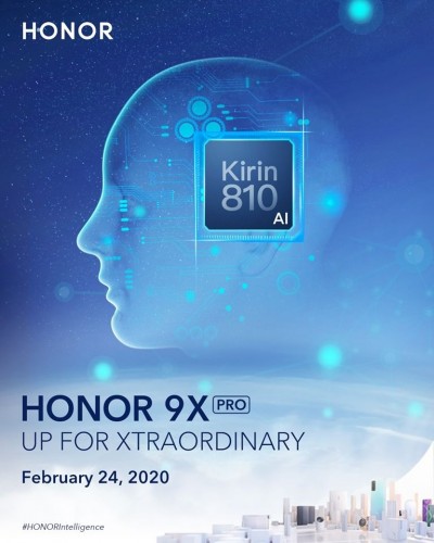 Ju wkrtce premiera Honor 9X Pro. Dokadnie ju 24 lutego