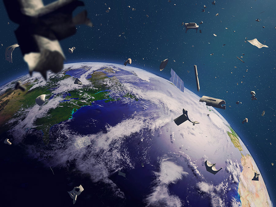 Europejska Agencja Kosmiczna pracuje nad dronami-samobjcami majcymi niszczy otaczajce Ziemi kosmiczne mieci