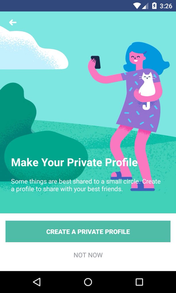 Prywatny profil dla „prawdziwych przyjaci” na Facebooku
