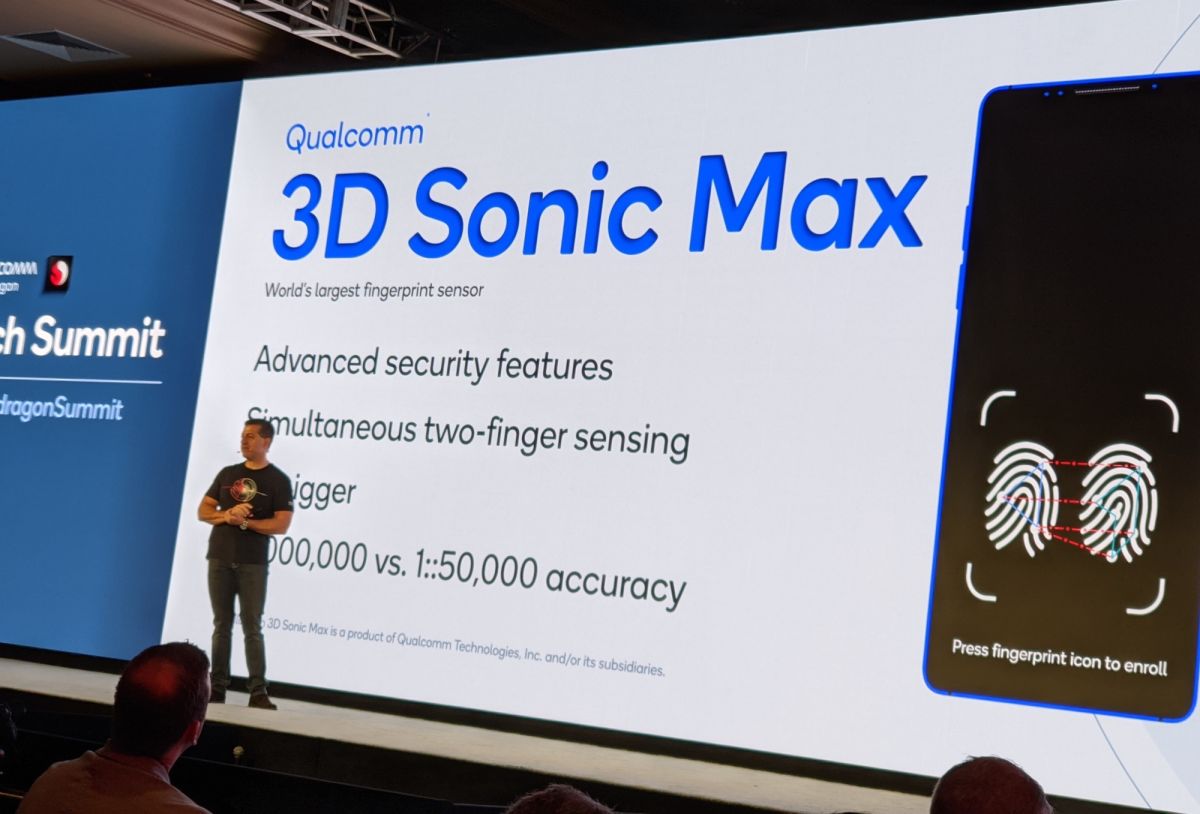 3D Sonic Max, nowy czytnik linii papilarnych produkcji Qualcomm, potrafi rozpozna dwa palce