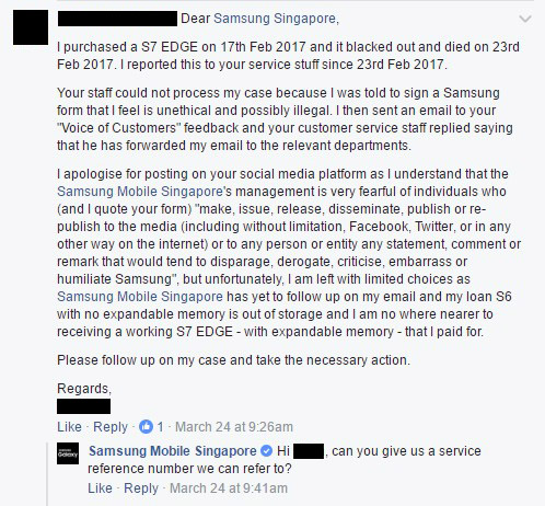 Samsung nie chce wymieni S7 Edge uytkownika, dopki ten nie podpisze umowy o zachowaniu poufnoci 