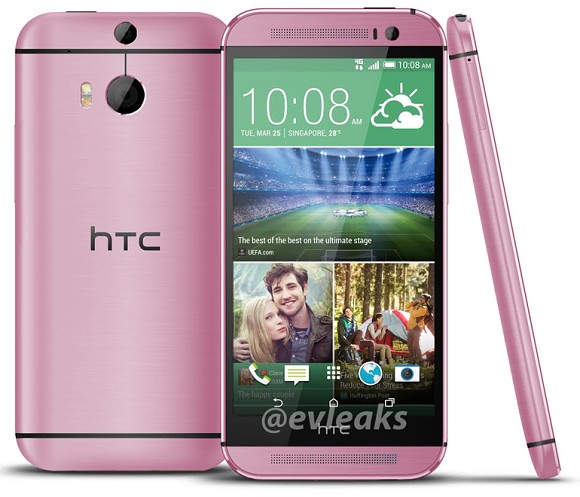 HTC One (M8) w kolorze rowym