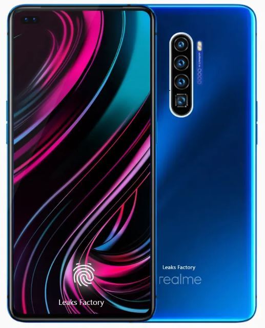 Realme X50 5G, render i fragment specyfikacji