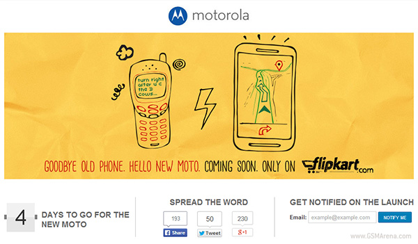 Firma Flipkart zachca do kupna Moto E ju 14 Maja.