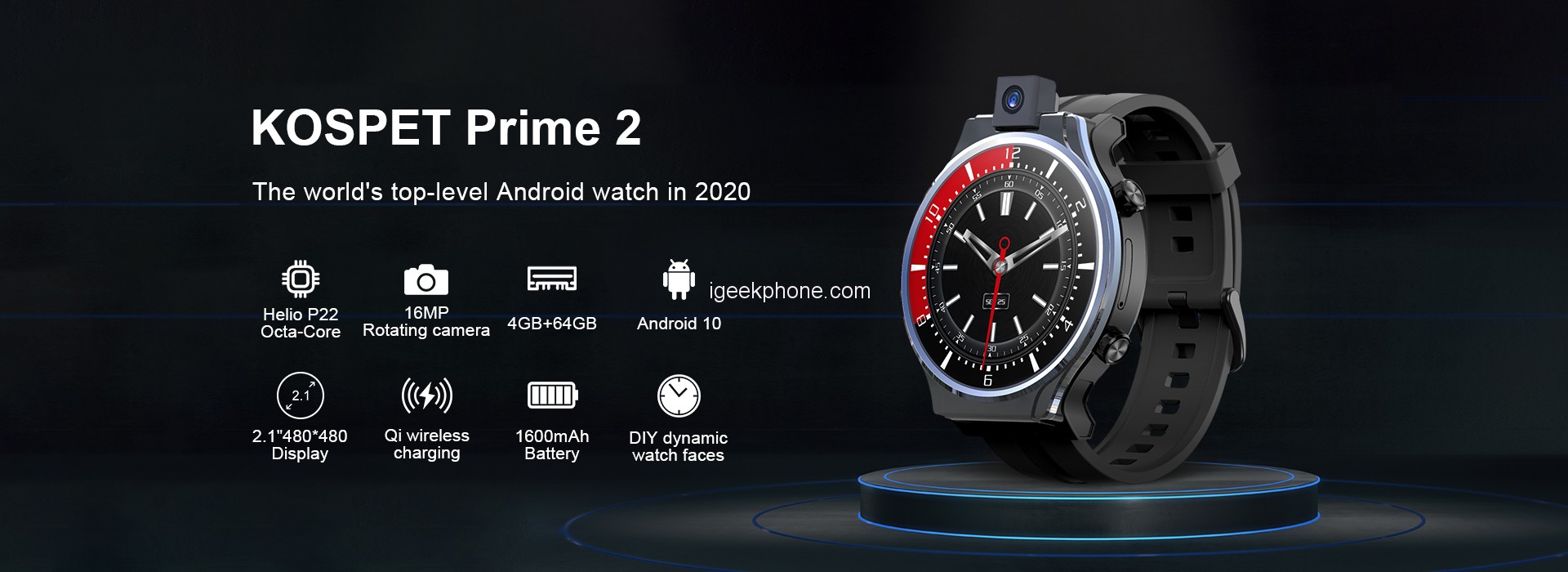 Kospet Prime 2. Smartwatch-cega z olbrzymi bateri