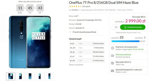 OnePlus 7T Pro do kupienia w promocyjnej cenie