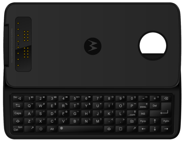 Zbierane s fundusze na Moto Mod - klawiatur QWERTY