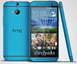 HTC One (M8) w kolorze niebieskim