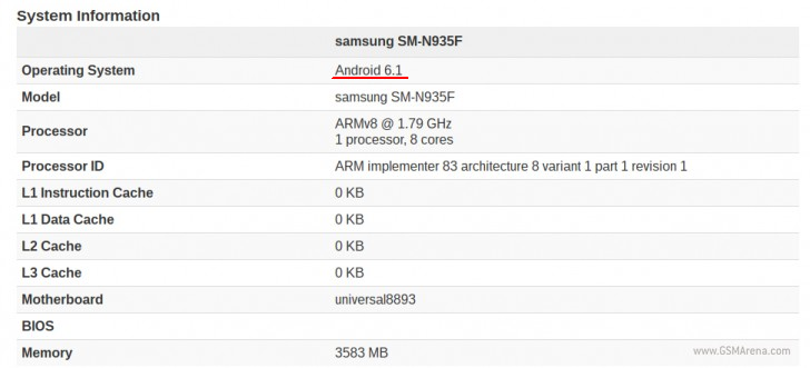 Android 6.1 w Note 7?