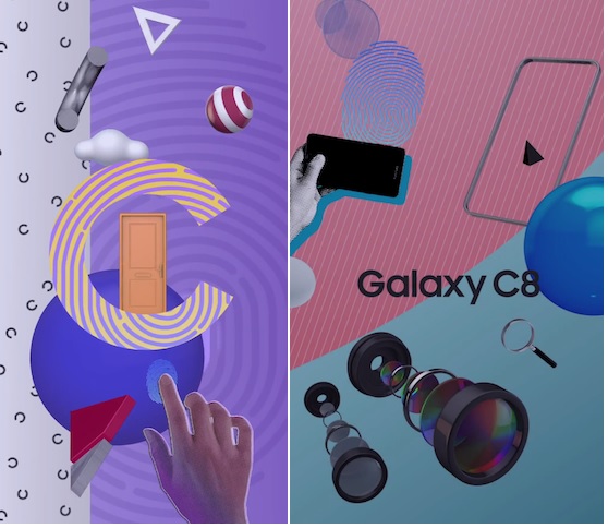Wycieky materiay promocyjne Samsung Galaxy C8. Potwierdzaj one podwjny aparat i skaner linii papilarnych