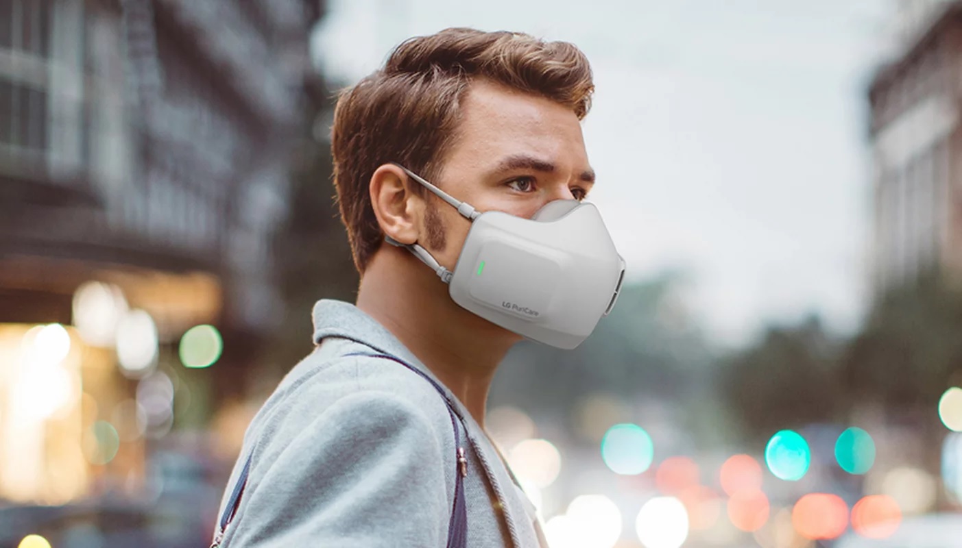 LG zaprezentowao mask ochronn z wbudowanym oczyszczaczem powietrza