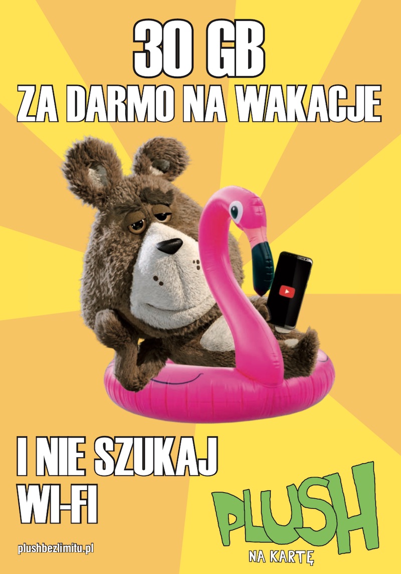Wakacyjna oferta na darmowy internet od Plus