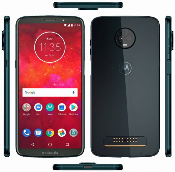 Wyszed oficjalny render Moto Z3 Play