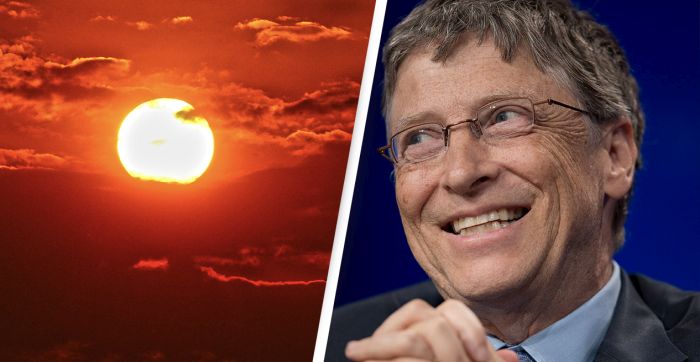 Bill Gates chce przyciemnić słońce Bill Gates chce przyciemnić słońce