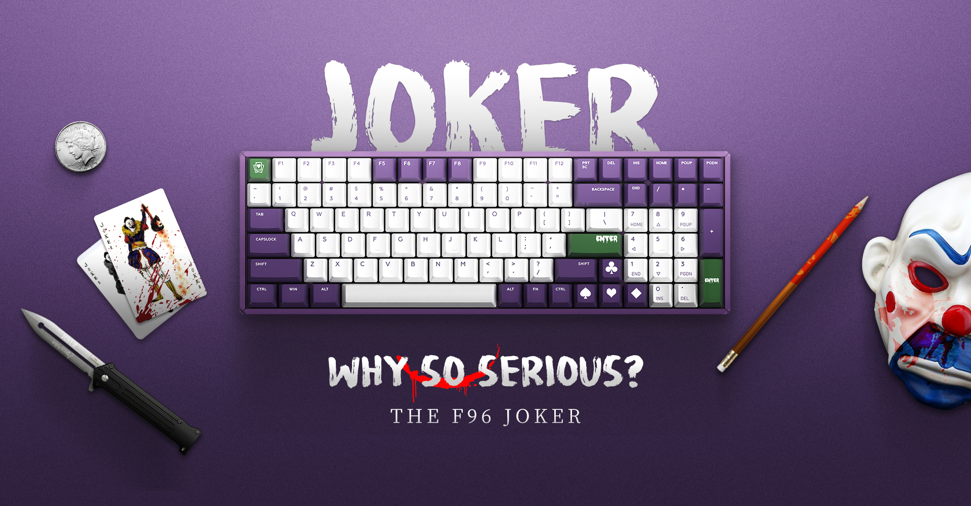 Potrzebujesz nowej klawiatury, lubisz Jokera i nie al ci wydawa zbyt duych iloci pienidzy? IQUNIX  ma co w sam raz dla ciebie
