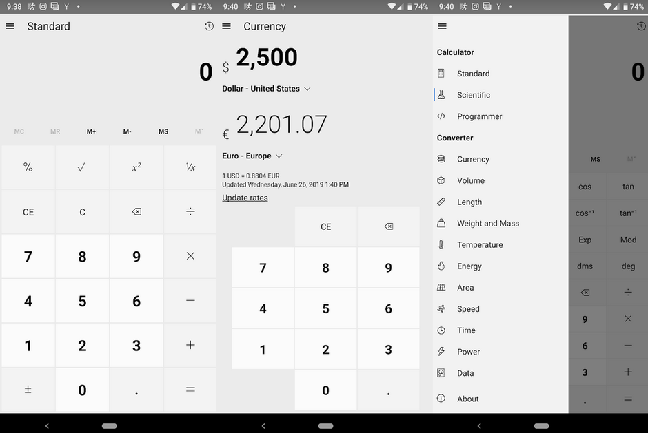 Aplikacja Kalkulator od Microsoftu do pobrania na iPhony i Androidy