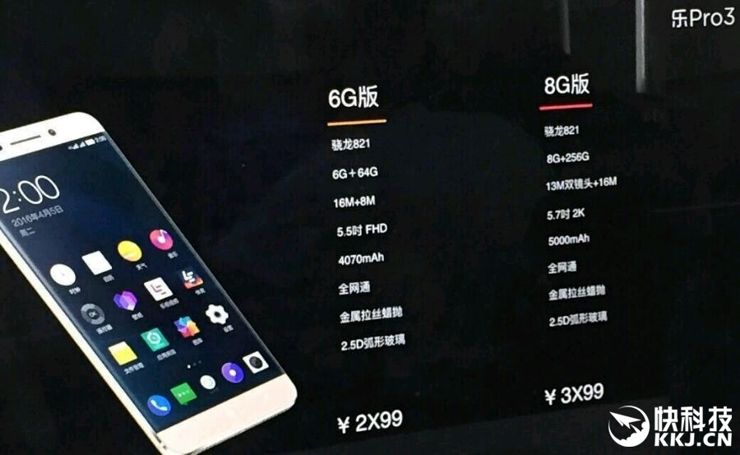 LeEco Pro 3 w dwch wersjach
