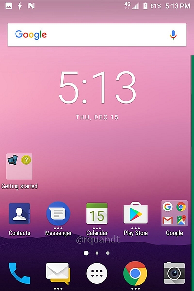 Wyciek screenshot BlackBerry Mercury; potwierdzony Android Nougat i rozdzielczo 1620 x 1080