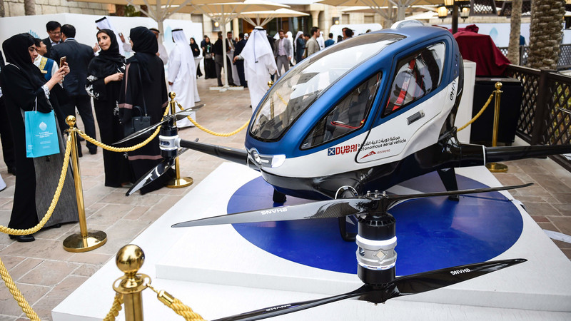 Drony-takswki, czyli pierwszy pasaerski dron zadebiutuje w Dubaju