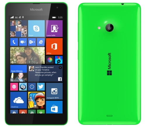 Microsoft Lumia 535 oficjalnie z ekranem 5